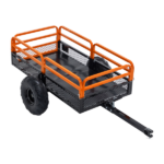 1500LBS Capacity 15 Cubic Feet Dump Cart Trailer, Heavy Duty Tow Behind Hauling & Dumping Wagon for ATV, UTV, Lawn Tractor and Garden Use - Image 4