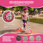 3-Wheel Kids Scooter with LED Light-Up Wheels for Toddlers Ages 2+ - Image 6