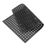 Bar Kitchen Industrial Multi-functional Anti-fatigue Drainage Rubber Non-slip Hexagonal Mat 60*90cm[Same code: 31236019] - Image 7