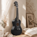 23in Linden wood body rosewood fingerboard ukulele, cotton bag, capo, strap, picks*2, tuner Strings Dust cloth - Image 11