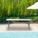 6' Folding Table Portable Plastic Indoor Outdoor Picnic Party Dining Camping Tables - Image 20