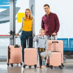 Non-TSA customs lock four-in-one PP trolley suitcase, available in 16in, 20in, 24in, and 28in sizes, in pink - Image 14