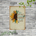 CIFbuy Vintage Sunflower Metal Sign 8x12 Inch, Retro Tin" Painting Wall Art With Inspirational Quote, Inspirational Quote, Durable Handcrafted 2D Flat Decor RetroikTok, RetroikTok, t Self-pickup Logiopics - Image 6