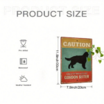 CIFbuy Vintage Gordon Setter Warning Sign, 2D Flat Metal Iron Plaque, Funny Caution Decor, Rustic Garden Gate Bar Wall Art TikTok, TikTok, t Self-pickup Logiopics - Image 3