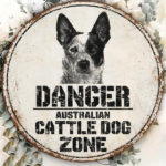 CIFbuy 1pc 2D Flat Round Sign Australian Cattle Dog Vintage Metal Plaque, "" 2D Flat Round Sign Australian Cattle Dog Vintage Metal Plaque, Round Sign Australian Cattle Dog Vintage Metal Plaque, TikTok, Temu Self-pickup Logiquics - Image 2