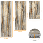 Three-piece kitchen rug set, non-slip and washable, abstract pattern kitchen hallway rug, soft and comfortable, suitable for sinks, floors, entrances, hallways and bathrooms. - Image 3