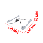 Front Right Passenger Side Window Regulator with Motor Fits for Nissan Altima Sedan 2.5L L4 3.5L V6 2007-2012 Silver 1Pc - Image 5