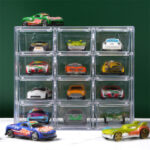 Clear Acrylic Display Case Storage Box Hold 12 Toy Cars For 1/64 Scale Model Car(tk/temu self-pickup orders) - Image 11