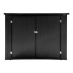 Outdoor Storage Shed, Outdoor Storage Cabinet, Lockable Outdoor Storage Box for Garbage Cans, Lawn Mower and Tools