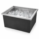 Drop-In Ice Chest, Stainless Steel Ice Storage Box with Lid and Drain Hose, Ice Bin for Chilled Wine, Beer, Beverage (21 x 17 x 18 Inches) - Image 3