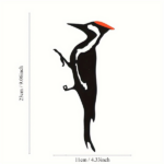 CIFbuy Metal Woodpecker Silhouette Wall Art: 1PC Rust-Resistant Outdoor Decor, Essential for Garden & Patio, Perfect Wall Sculptures.Wall Sculptures(TikTok/temu self-pickup orders) - Image 4