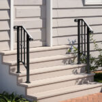 Replace 74115089 Matte Black Outdoor 1st Tier Iron Handrail - Image 5