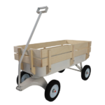 Outdoor carriage, all terrains, wooden railings, solid tires, garden carriage,Load-bearing capacity: 176LBS - Image 20