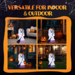 Replace 94400163 4ft Ghost 100LED Lighted Outdoor Halloween Decorations - Image 6