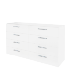 8-drawer particleboard cabinet with melamine finish 55.1*31.5*15.7in White =78230829 - Image 2