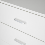 3-Drawer Wide Drawer Cabinet Particleboard Bedside Table with Textured Melamine Finish 25.98*12.99*22.05in White =75682614 - Image 15