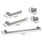 5- Piece Bathroom Hardware Set - Image 2