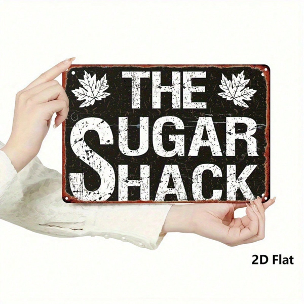 c18f279e-e4e2-4500-b419-83681108d946.png CIFbuy Maple Leaf Candy House Vintage Metal Sign 8x12 Inch Retro Wall Decor Waterproof Rustproof Iron Painting For Home Bar Cafe TikTok, TikTok, e Self-pickup Logiopics - Image 1