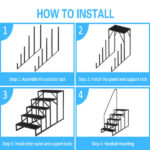 5 Step Ladder with Handrail, Swimming Pool Ladder Above Ground, 660 lb Load Capacity RV Steps with Anti-Slip Panel, Mobile Home Stairs for Reaching and Getting HighNon-eBay certified warehouse delivery - Image 12