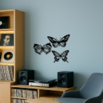 CIFbuy™ Graceful Insect Metal Wall Accents 3 pcs Featuring Black Dragonfly Hummingbird Butterfly Designs Delicate Hanging Wall Decoration for Gardens (TikTok/temu self-pickup orders) - Image 7