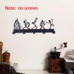 CIFbuy Top - Notch Wall - Mounted Coat Rack. The Vintage Black Metal Key Holder with Hooks for Coats, Hats, and Clothes is a Premium (TikTok/temu self-pickup orders) - Image 4
