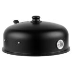 80*41*48cm Iron Spray Smoker Carbon Grill Black - Image 9