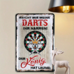 CIFbuy Vintage Dart Tin Sign 8x12in Retro Metal, Decor Rustic Iron Plaque Dartboard Design "Reicht Mir, Meine Darts" Home Bar Man Ca 8x12inikTok, 8x12inikTok, ign "Reicht Mir Self-r ckup Logiop Caboard Design - Image 8