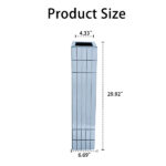 Tall Floor Vase 29.92" (76cm) Mirrored Floor Vase for Home Decor Large Cube Vase in Silver for Dried Flowers Modern Glass Vase for Living Room - Image 9