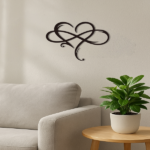 CIFbuy™ Stunning Iron Artfully Crafted 1pc Infinity Heart Metal Wall Art - Timeless Sculpture Symbolizing Eternal Love, Elevates Home Decor (TikTok/temu self-pickup orders) - Image 6