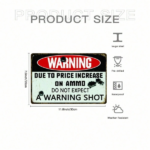 CIFbuy 1pc Funny No Trespassing Metal Sign 8x12in, Iron Plaque With Wooden Background Effect, Bold Warning Quote Wall Decor, Bold Warning Quote Wall Decor, Out MetikTok, MetikTok, d Effect, Bold Warning Quote Wall Decor Self- Ickup LogiopOut - Image 2