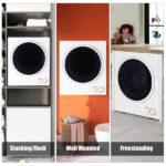 [Same code: 42752732] Do not sell on Amazon GYM25-78 Compact Portable Household clothes Dryer 1.6cuft with Stainless Steel Drum Black and White 120V MECHANICAL Control ETL Certification - Image 38
