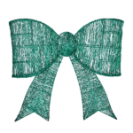 Pre-lit Outdoor Giant Bowknot Christmas Decoration, Lighted Metal Frame with 124 Green LED Lights, for Front Door Gate Wall Indoor Outdoor Holiday Party, Green - Image 10