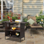 Modern Stylish And Beautiful Bar Table Brown Gradient - Image 12