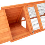 50" Wooden Rabbit Guinea Pig Hutch Wooden Rabbit Guinea Pig House - Image 9