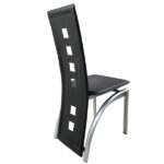 4pcs long backrest square hollow decoration PU leather dining chair round tube black cushion electroplating chair leg N201 Replace encoding13029118 - Image 34