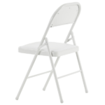 Same Code 71155989 6pcs Elegant Foldable Iron & PVC Chairs for Convention & Exhibition White - Image 7