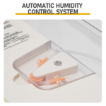 56H 56-Egg Incubator 110V 85W, Fully Automatic Turner, Upgraded LED Candler, Auto Temp & Humidity Control (Fahrenheit Display), ABS+PET Orange-White Body Clear Lid, Multi-Function Strip Egg Tray (US Plug) - Image 6