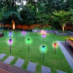 10pcs 5W High Brightness Solar Power LED Lawn Lamps with Lampshades Seven Color - Image 16