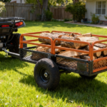 1500LBS Capacity 15 Cubic Feet Dump Cart Trailer, Heavy Duty Tow Behind Hauling & Dumping Wagon for ATV, UTV, Lawn Tractor and Garden Use - Image 12