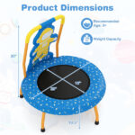 Astronaut Trampoline for Toddlers with Foam Padded Handle and Safety Padded Cover - Image 5