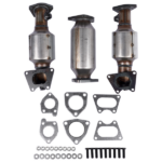 3x Catalytic Converters Kit Fit for Honda Accord 3.0L 2003-2007 45106 45107 45108 - Image 5