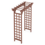 Wooden Arbor, Wedding Arch for Ceremony, Wood Trellis for Plant Climbing, Christmas Decor Pergola for Garden Backyard - Image 12