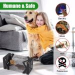 Humane Mouse Trap Cage, Non-Lethal (No Electricity/Glue/Chemicals), Heavy Duty 1.15mm Metal (Rustproof), Easy Catch & Release for Mice/Voles/Hamsters, Indoors/Outdoors Use - Image 2