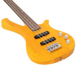 Do Not Sell on Amazon GW101 36in Small Scale Electric Bass Guitar Suit With Mahogany Body SS Pickups, Guitar Bag, Strap, Cable Transparent Yellow - Image 11