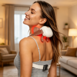 Adjustable Strap Neck Massager, 3 Intensity 2 Heat Levels Cordless Deep Tissue Massager for Neck Shoulder Back, Travel Office Home Use - Image 13