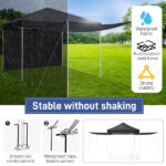 10x10FT pop up Canopy Tent with 2 sidewalls, Outdoor Canopy Tent for Parties - Image 11