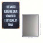 CIFbuy Vintage Dutch Metal Wall Sign I Don't Always Go To Hell But When I Do It Goes Out The Hand Retro Iron Funny Text Decor 8x12 Inch TikTok, TikTok, Goes Self-pickup Logiopics - Image 7
