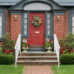 Handrails for Outdoor Steps, Iron Handrail Fits 3 Step, Transitional Handrail with Installation Kit, White - Image 6