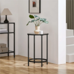 4 Plant Shelves with 4-1 Round Pattern in Black Baking Paint (Yh-Cj009) - Image 22