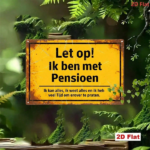 CIFbuy Vintage Dutch Retirement Metal Sign, Funny I'M Retired Quotes Retro Distressed Iron Tin Plaque, 7.87x11.81in 2D Flat Decorative TikTok, TikTok, ive Self-pickup Logiopics - Image 3